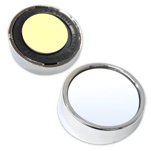 Photo1: Chrome Twin Pack 2-Inch Blind Spot Mirror