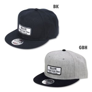 Photo2: MOON Custom Cycle Shop Flat Hat Visor Cap