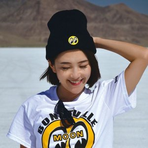 Photo2: MOON Eyeball Beanie Cap
