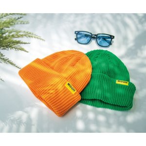 Photo2: MOON Cotton / Acrylic Beanie Cap