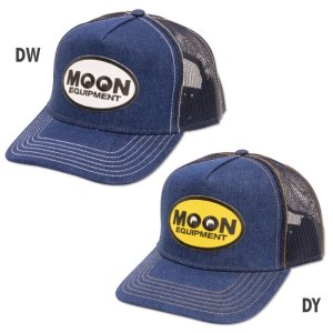 Photo2: MOON Denim Mesh Cap