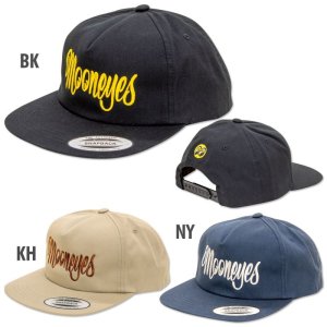 Photo4: MOONEYES Lettering Twill Flat Visor Cap