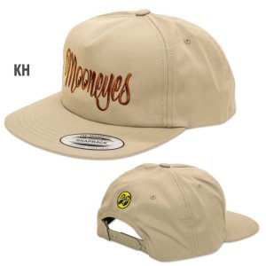 Photo6: MOONEYES Lettering Twill Flat Visor Cap