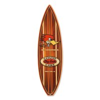Clay Smith Woodie Surfboard Metal Sign