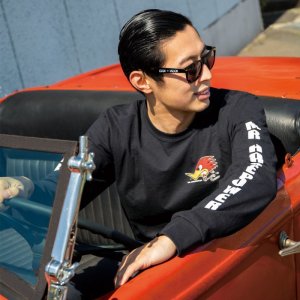 Photo1: Clay Smith  Long Sleeve T-Shirt Black