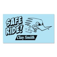 Clay Smith Safe Ride Sticker (Black)