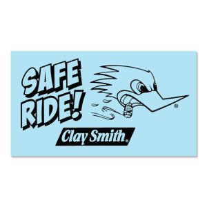 Photo1: Clay Smith Safe Ride Sticker (Black)