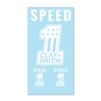 Clay Smith No. 1 Sticker (White)