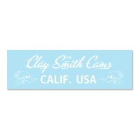 Clay Smith CALIF. USA Sticker (White)