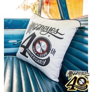 Photo1: MOONEYES 40th Anniv Disc Cushion Cover