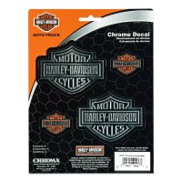 Chrome Decal Harley Davidson