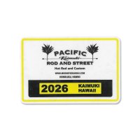Pacific Rod & Street Honolulu Hawaii 2026 Parking Permit Window Sticker