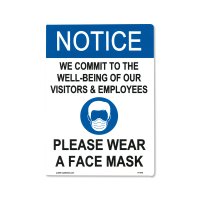 Notice Please Wear A Face Mask Sticker