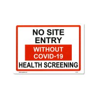No Site Entry Sticker