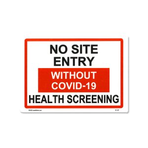 Photo1: No Site Entry Sticker