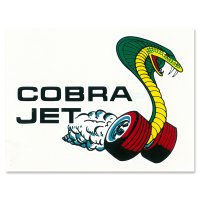 Hot Rod Nostalgic Sticker Cobra Jet Window Decal