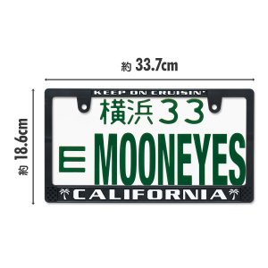 Photo5: CALIFORNIA License Plate Frame BK/WH JPN Size
