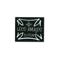 PARADISE ROAD LOCO AMIGOS Cross Sticker Small