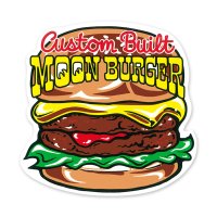 MOON Burger Sticker