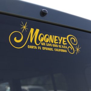 Photo3: MOONEYES Logo Die Cut Sticker