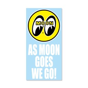 Photo1: As MOON Goes We Go Sticker