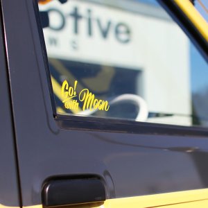 Photo2: Go with MOON Sticker