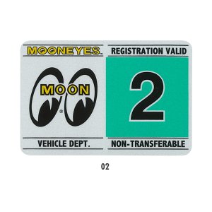 Photo4: MOONEYES Registration Stickers