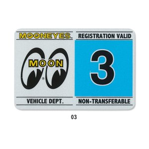 Photo5: MOONEYES Registration Stickers