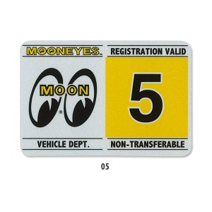 Photo7: MOONEYES Registration Stickers
