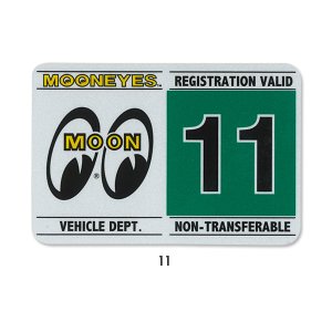 Photo13: MOONEYES Registration Stickers