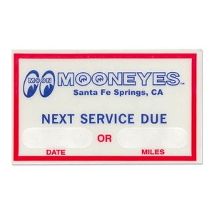 Photo1: MOON Next Service Due Sticker