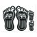 Photo2: MOONEYES Barefoot Gas Pedal Decal (2)