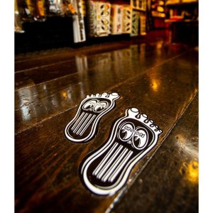 Photo3: MOONEYES Barefoot Gas Pedal Decal