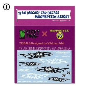 Photo2: 1/64 Diecast Car Decals MOON SPEED Assort