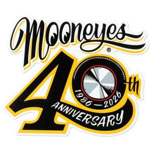 Photo1: MOONEYES 40th Anniv Disc Sticker