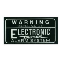 HOT ROD Sticker ALARM SYSTEM Decal Black