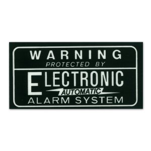 Photo1: HOT ROD Sticker ALARM SYSTEM Decal Black