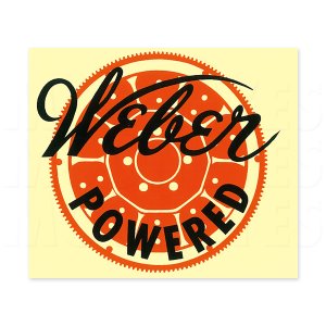Photo1: HOT ROD Weber Powered Sticker