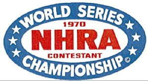 Photo1: HOT ROD Sticker 1970 NHRA WORLD SERIES CHAMPIONSHIP CONTESTANT Sticker