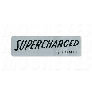 Photo1: HOT ROD Sticker SUPERCHARGED BY JUDSON Black Lettering