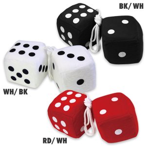 Photo1: Hanging Fuzzy Dice