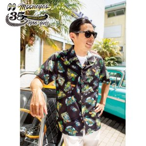 Photo2: MOONEYES 35th Anniv. Limited Aloha Shirt