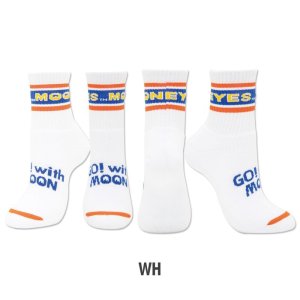 Photo3: MOON Line Short Socks