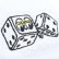 Photo2: MOON Twin Dice Wristband (2)