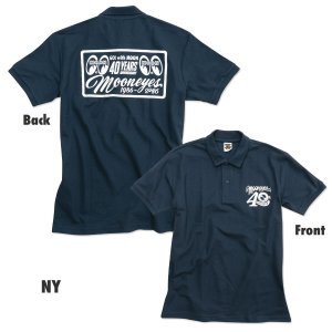 Photo4: MOON 40th Anniv. Plaque Design Polo Shirt