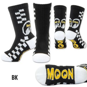 Photo4: Kids MOON Checker Line Socks