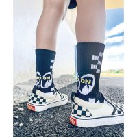Kids MOON Checker Line Socks