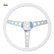 Photo3: MOONEYES ORIGINAL "4-Holes Finger Grip" Steering Wheel 15" White (Vinyl Grip) (3)