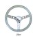 Photo5: MOONEYES ORIGINAL California Metal Flake Steering Wheels 3-Holes 34cm(13.5") (5)