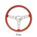 Photo10: MOONEYES ORIGINAL California Metal Flake Steering Wheels 3-Holes 34cm(13.5") (10)